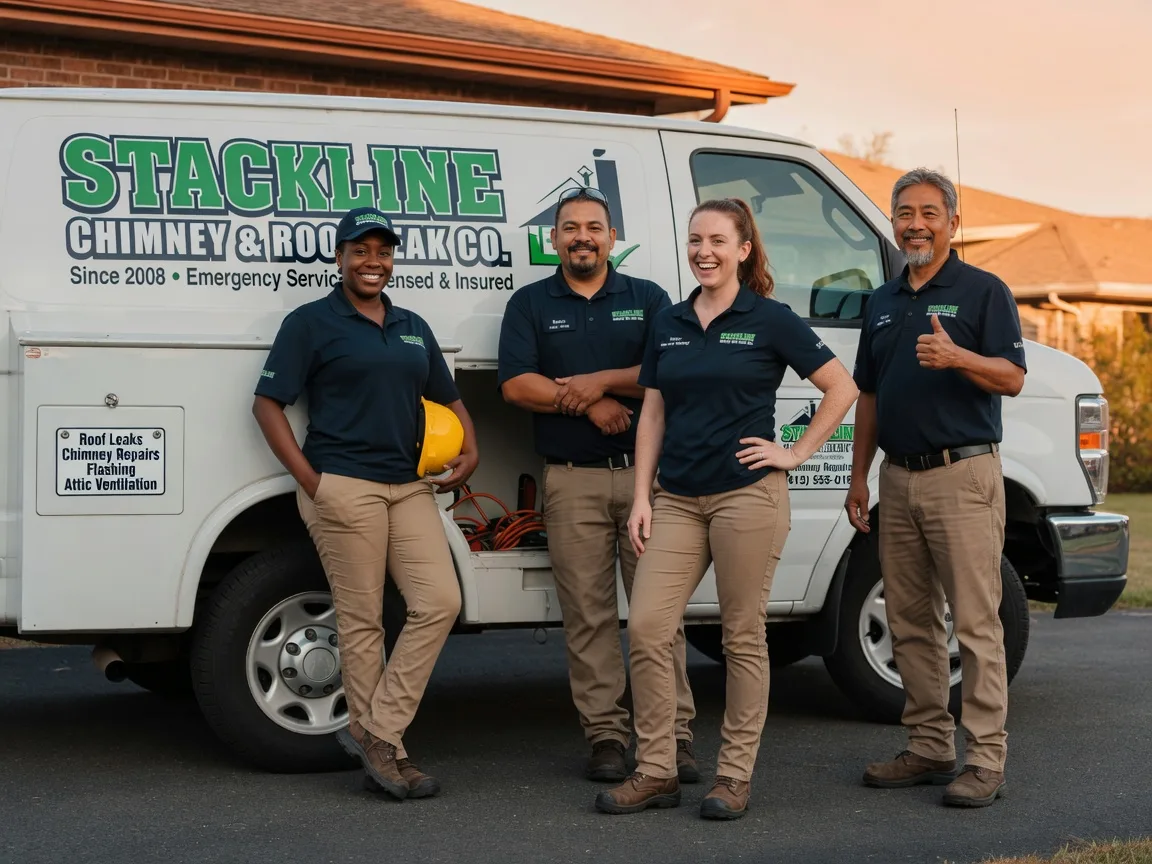 Chimney flashing repair company in Leesville, LA